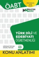 Master Work ÖABT Türk Dili ve Edebiyatı Öğretmenliği Konu Anlatımı Master Work Yayınları