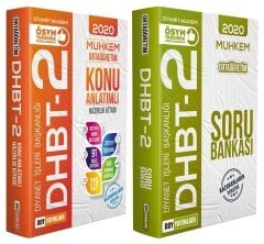 DDY Yayınları 2020 DHBT-2 MUHKEM Ortaöğretim Konu Anlatımlı + Soru Bankası 2 li Set DDY Yayınları