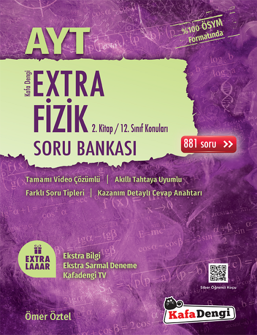 Kafadengi YKS AYT Fizik Extra 2. Kitap Soru Bankası Kafadengi Yayınları