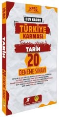 Tasarı Dev Kadro KPSS Tarih Dev Kadro Türkiye Karması 20 Deneme Çözümlü Tasarı Yayınları