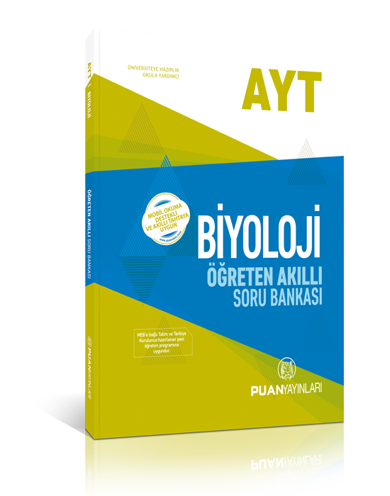 Puan YKS AYT Biyoloji Akıllı Öğreten Soru Bankası Puan Yayınları