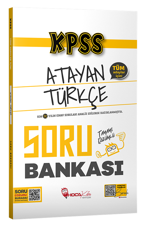 Hoca Kafası KPSS Türkçe Atayan Soru Bankası Çözümlü Hoca Kafası Yayınları