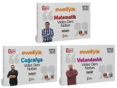 SÜPER FİYAT İsem 2022 KPSS Matematik + Coğrafya + Vatandaşlık Evveliyat Video Ders Notları 3 lü Set İsem Yayınları