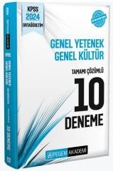 Pegem 2024 KPSS Ortaöğretim 10 Deneme Çözümlü Pegem Akademi Yayınları