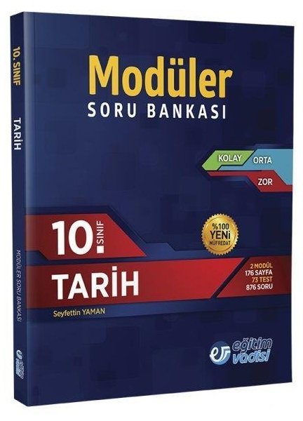 SÜPER FİYAT Eğitim Vadisi 10. Sınıf Tarih Modüler Soru Bankası Eğitim Vadisi Yayınları