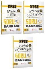 Hoca Kafası KPSS Tarih+Coğrafya+Vatandaşlık Atayan Soru Bankası 3 lü Set Hoca Kafası Yayınları