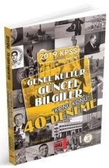 Yargı 2019 KPSS Genel Kültür Güncel Bilgiler 40 Deneme Konu Konu Yargı Yayınları