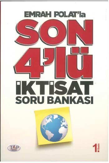Tap Yayınları İktisat Son 4 lü Soru Bankası - Emrah Polat Tap Yayınları