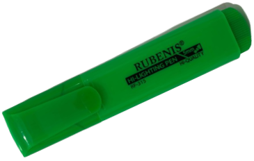 Rubenis Fosforlu İşaretleme Kalemi Yeşil RF-315