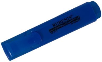 Rubenis Fosforlu İşaretleme Kalemi Mavi RF-315