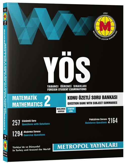 Metropol YÖS Matematik-2 Konu Anlatımlı Soru Bankası Başlangıç Seviye Metropol Yayınları