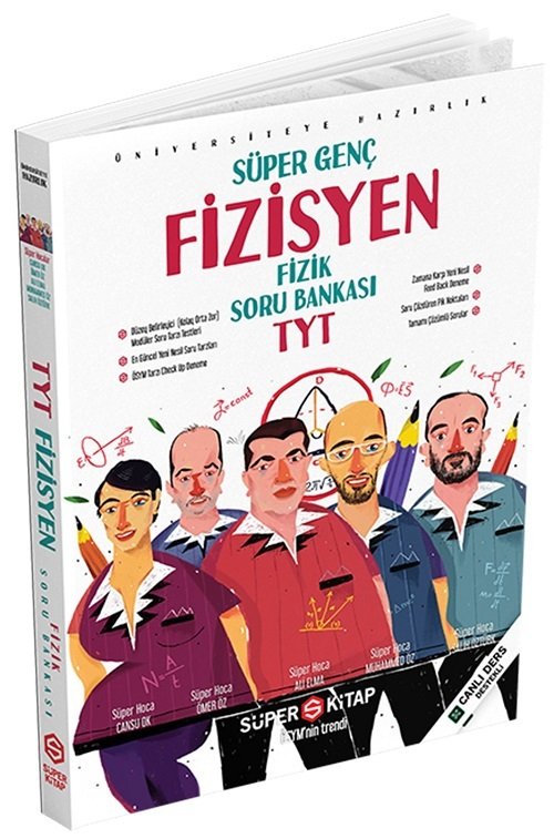 SÜPER FİYAT Süper Kitap YKS TYT Fizik Fizisyen Soru Bankası Süper Kitap Yayınları
