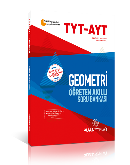 Puan YKS TYT AYT Geometri Akıllı Öğreten Soru Bankası Puan Yayınları