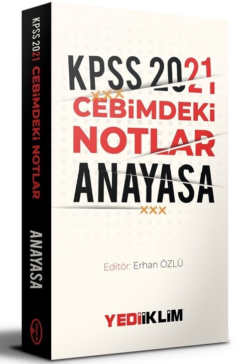 Yediiklim 2021 KPSS Anayasa Cebimdeki Notlar Cep Kitabı Yediiklim Yayınları