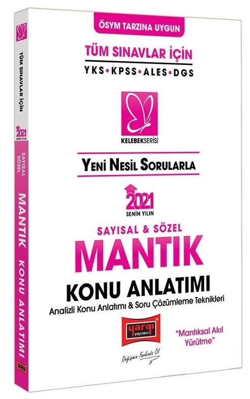 SÜPER FİYAT Yargı 2021 YKS KPSS ALES DGS Tüm Sınavlar İçin Sayısal Sözel Mantık Konu Anlatımı Kelebek Serisi Yargı Yayınları