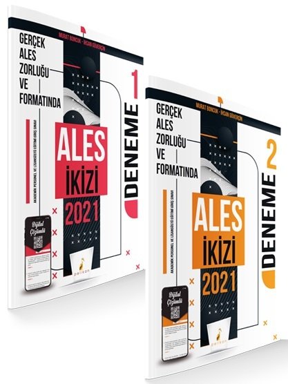 Pelikan 2021 ALES İkizi 2 Deneme Dijital Çözümlü Pelikan Yayınları