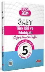 Data 2024 ÖABT Türk Dili ve Edebiyatı Öğretmenliği 5 Deneme Çözümlü Data Yayınları