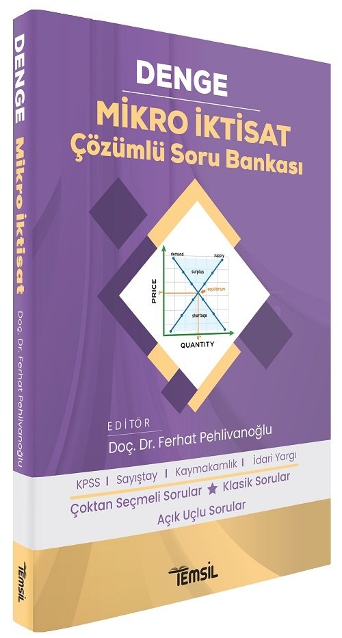 Temsil Kaymakamlık KPSS A Mikro İktisat DENGE Soru Bankası Çözümlü - Ferhat Pehlivanoğlu Temsil Yayınları