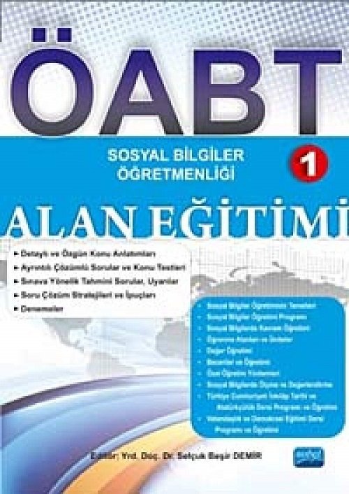 Nobel ÖABT Sosyal Bilgiler Öğretmenliği-1 Alan Eğitimi Konu Anlatımı Nobel Sınav Yayınları