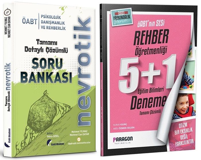 SÜPER FİYAT Özdil ÖABT Rehberlik Soru + Paragon 5 Deneme 2 li Set Özdil + Paragon Yayınları