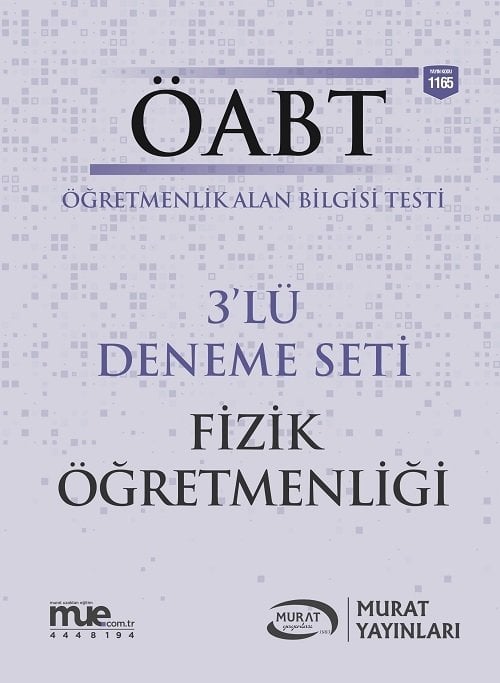 SÜPER FİYAT Murat ÖABT Fizik Öğretmenliği 3 Deneme Çözümlü Murat Yayınları