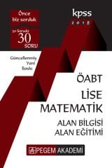 Pegem 2018 ÖABT Lise Matematik Konu Anlatımlı Modüler Set Pegem Akademi Yayınları