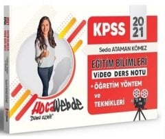 HocaWebde 2021 KPSS Eğitim Bilimleri Öğretim Yöntem ve Teknikleri Video Ders Notu - Seda Ataman Kömez HocaWebde Yayınları