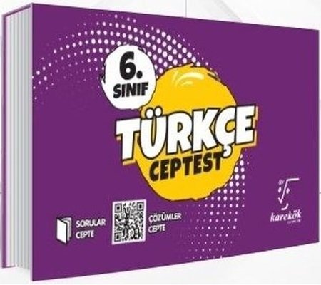 Karekök 6. Sınıf Türkçe Cep Test Karekök Yayınları