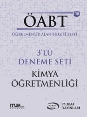 SÜPER FİYAT Murat ÖABT Kimya Öğretmenliği 3 Deneme Çözümlü Murat Yayınları