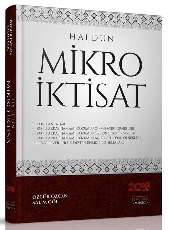 Savaş KPSS A Grubu HALDUN Mikro İktisat Konu Anlatımlı - Özgür Özcan, Salim Göl Savaş Yayınları