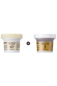 Skinfood Egg White Pore + Black Sugar Maske