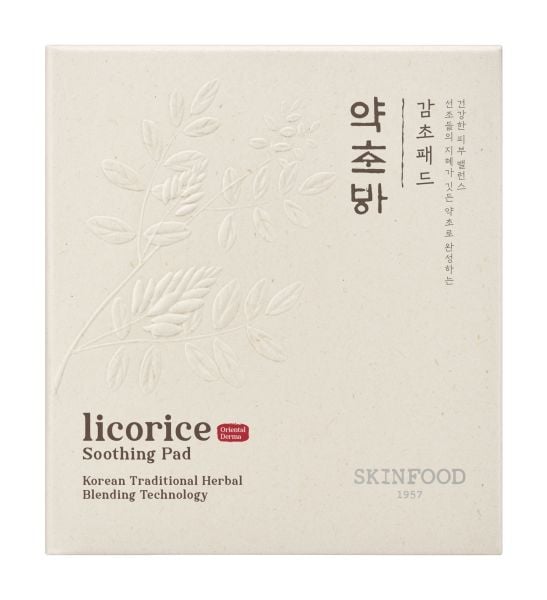 Skinfood Natural Herb Licorice Shoothing pad  60ea