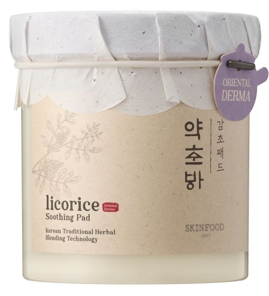Skinfood Natural Herb Licorice Shoothing pad  60ea