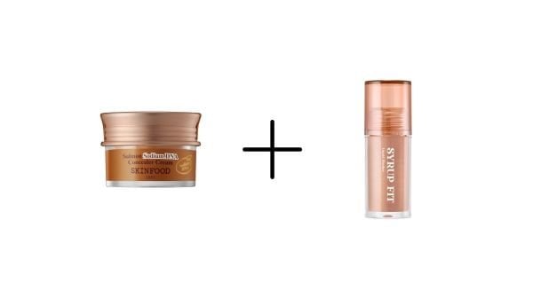 Skinfood Salmon DNA Concealer (No:1) + SF Blusher No:2 Hzlnut
