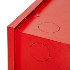 Yangın Dolabı Dalgıç marka 70x70x23 1'' 30 Mt Kauçuk Hortumlu 1” Vanalı Cam Kapaklı Tüp Bölmesiz EN671-1