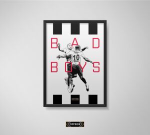 Cenk Tosun & Aboubakar 'Bad Boys' Poster Beyaz Çerçeve