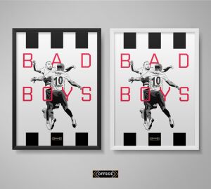 Cenk Tosun & Aboubakar 'Bad Boys' Poster Beyaz Çerçeve