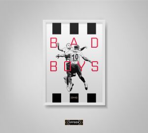 Cenk Tosun & Aboubakar 'Bad Boys' Poster Beyaz Çerçeve