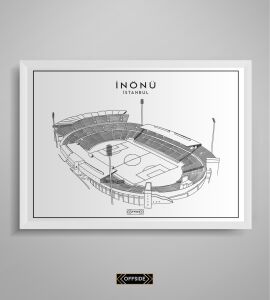 İnönü Stad Çizim Posteri