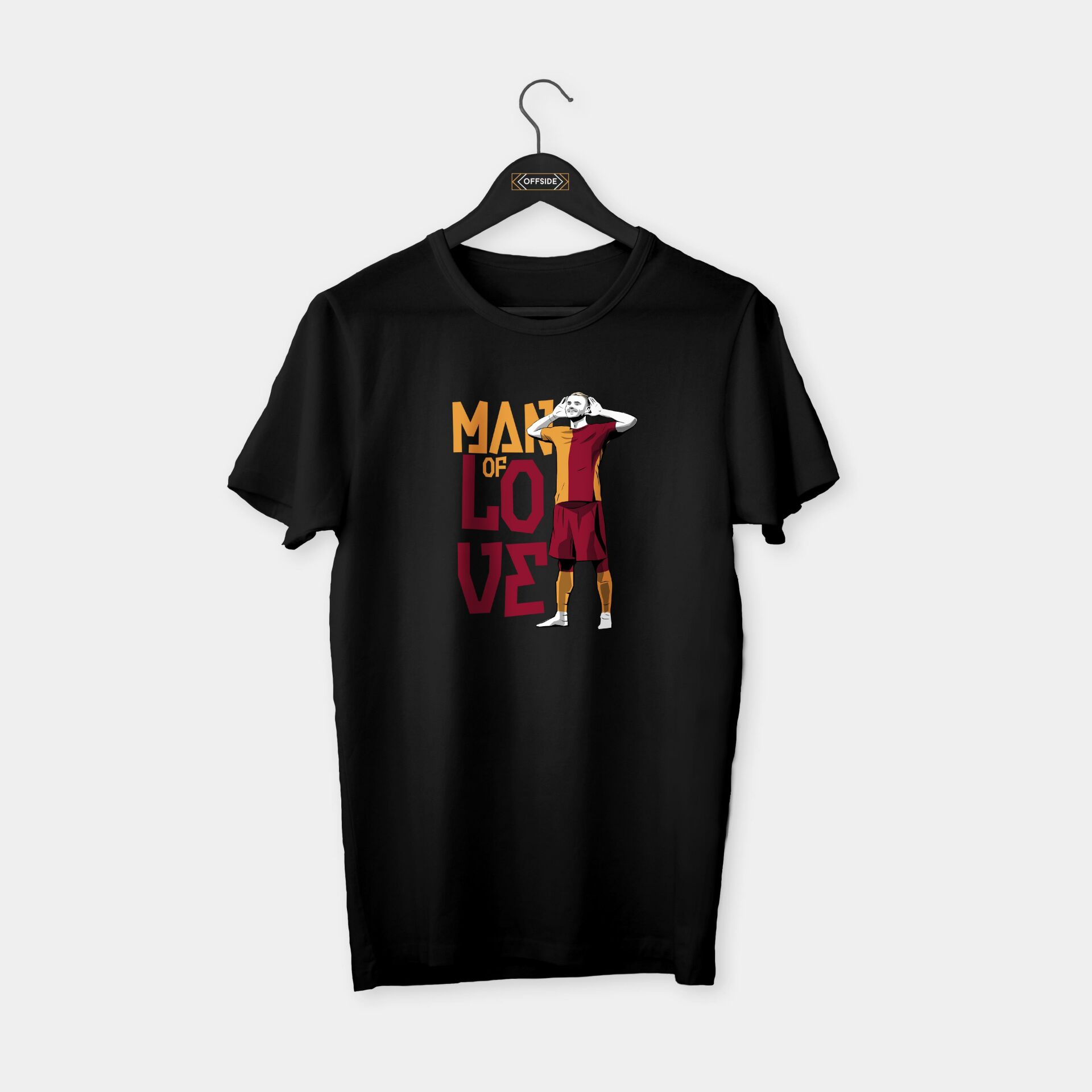 Mauro Icardi (Sarı Saçlı Çizim) T-shirt Siyah - L