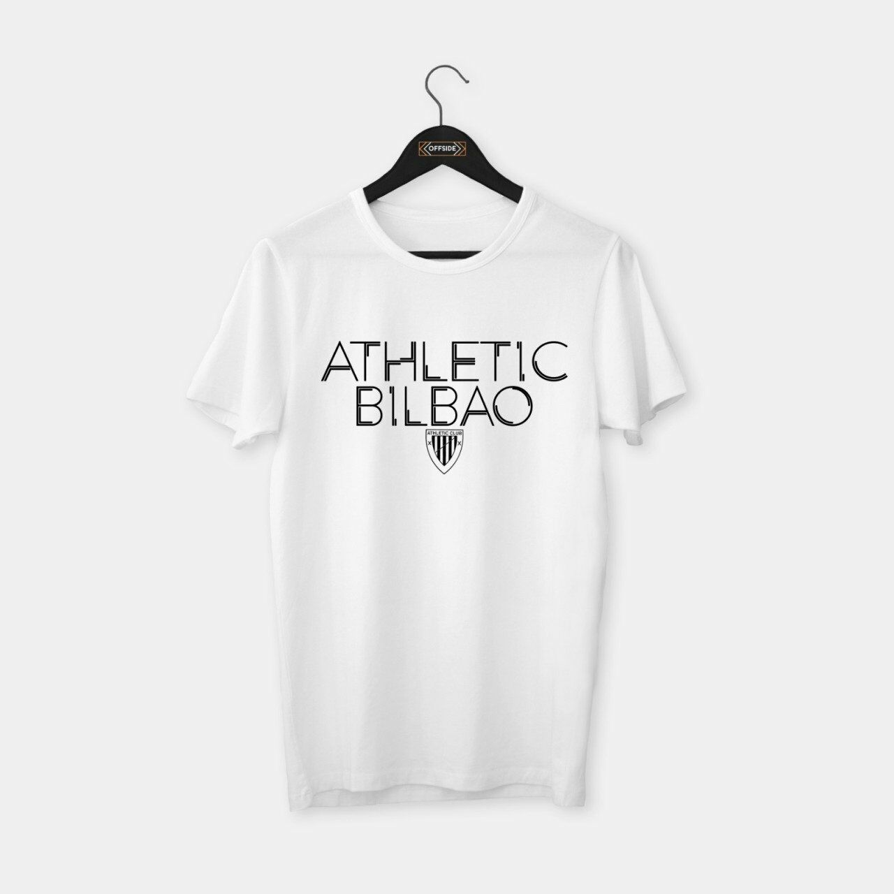 Athletic Bilbao T-shirt Beyaz (Siyah Baskı) - XXL