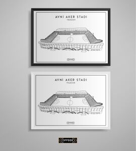 Avni Aker Stad Çizim Posteri