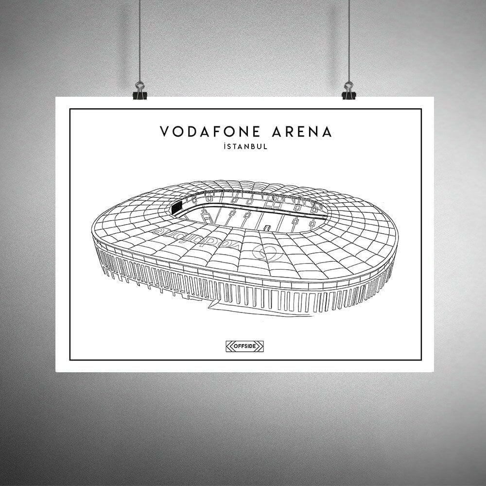 Vodafone Park Stad Çizim Posteri