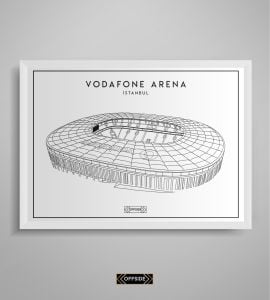 Vodafone Park Stad Çizim Posteri