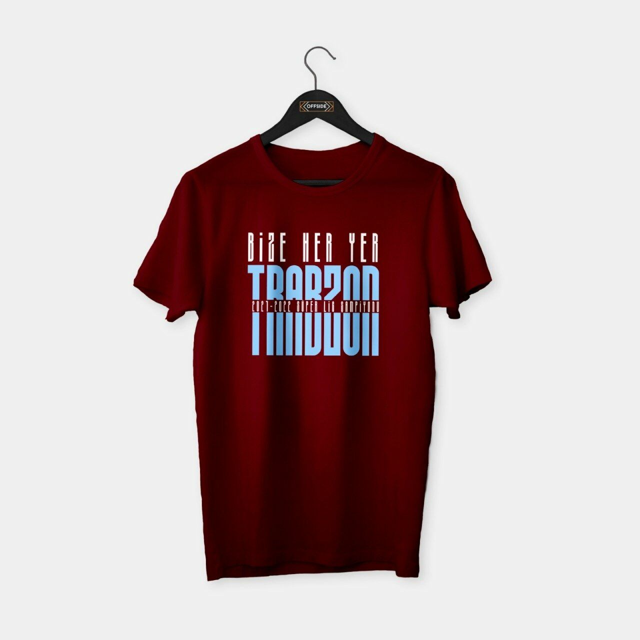 Bize Her Yer Trabzon T-shirt Bordo - L