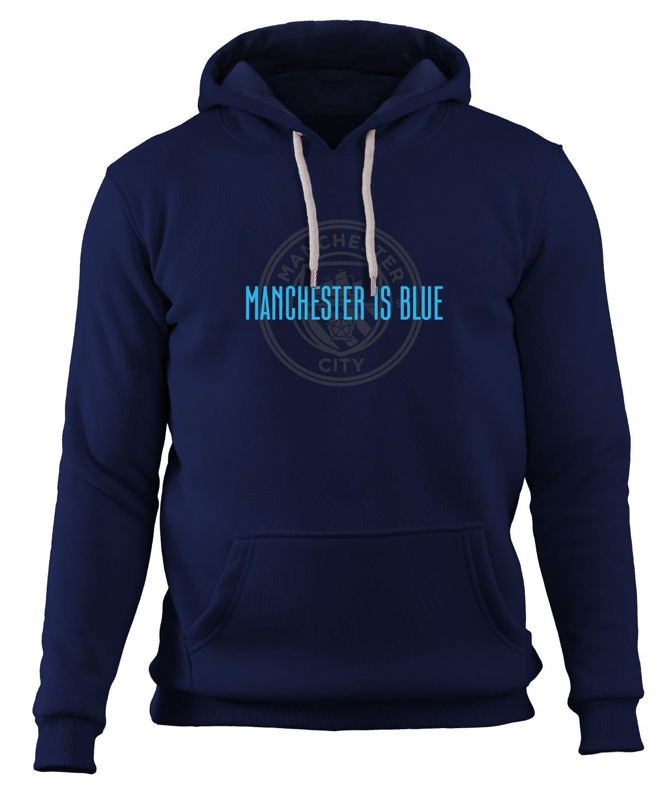 Manchester City - Manchester is Blue II Kapüşonlu Sweatshirt