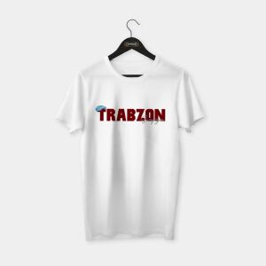 Trabzon Şampiyon 'Kasket' T-shirt Beyaz - L