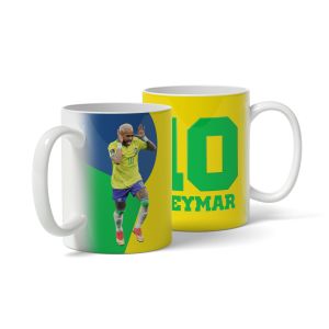 Neymar Brezilya Tasarım Baskılı Kupa Bardak