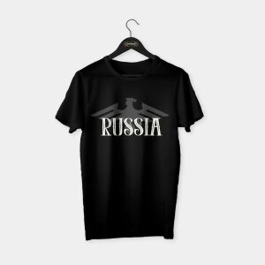 Russia (Rusya) T-shirt Siyah - L
