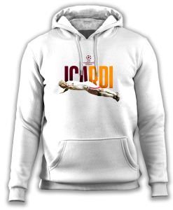 Şampiyonlar Ligi Özel Mauro Icardi 'Fly' Kapüşonlu Sweatshirt Bordo - L